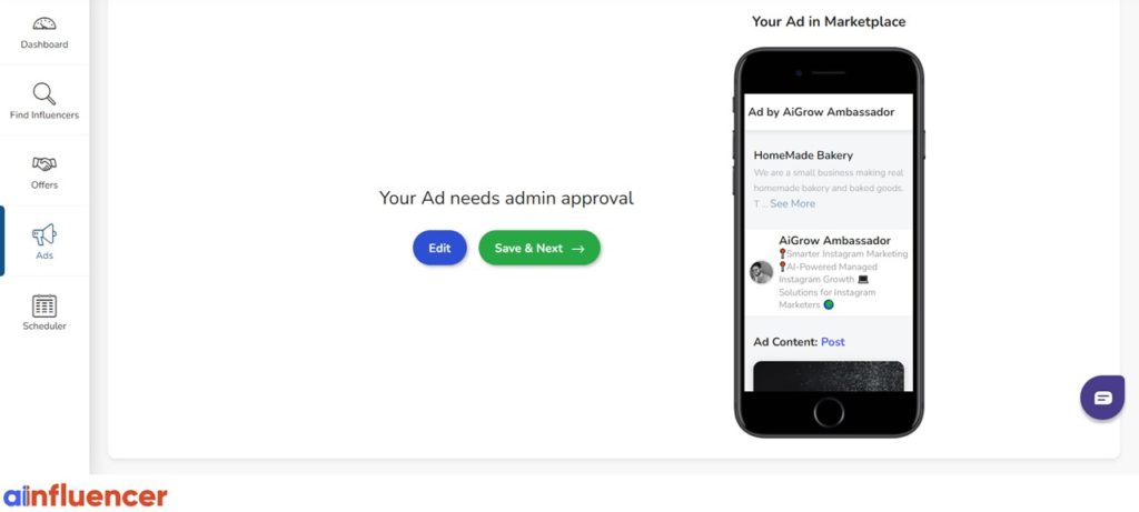 Your ad needs admin approval