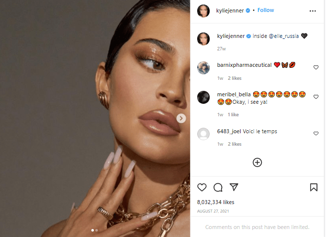 Jenner Instagram post