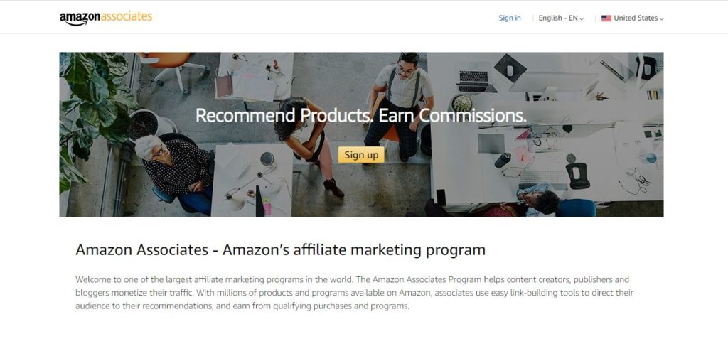 Amazon associates-Amazon affiliate program