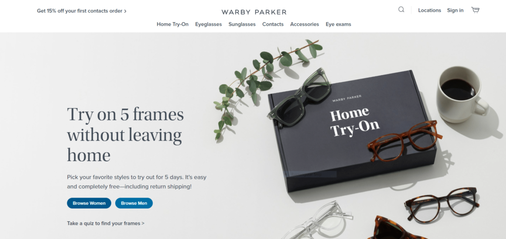 Warby Parker-eCommerce branding