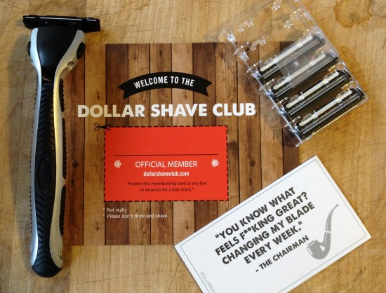 Dollar Shaving Club-welcome package