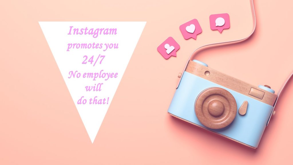 Instagram promotes you 