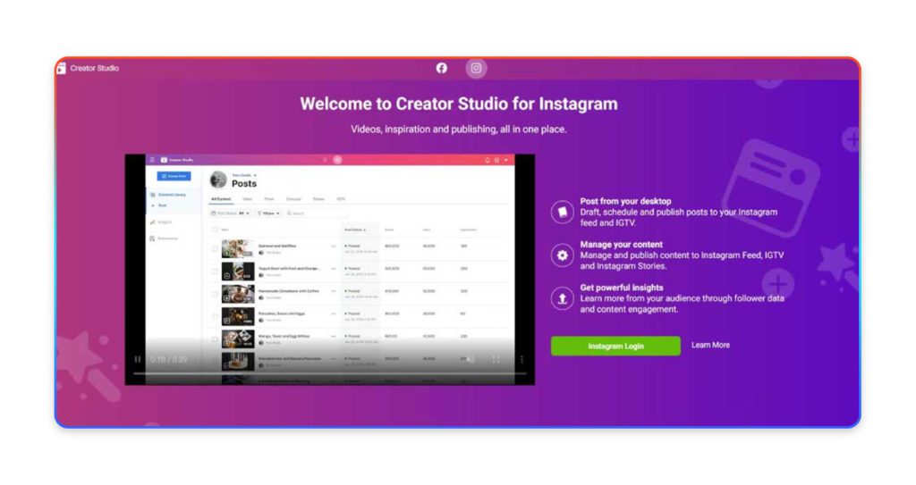 Instagram Creator Studio