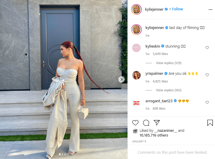 kylie jenner - Top female Instagram model