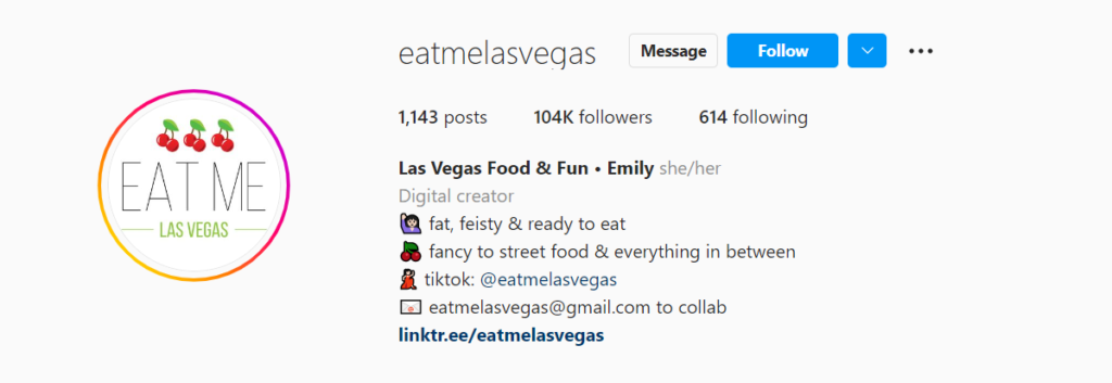 Cool Instagram food bios for food bloggers