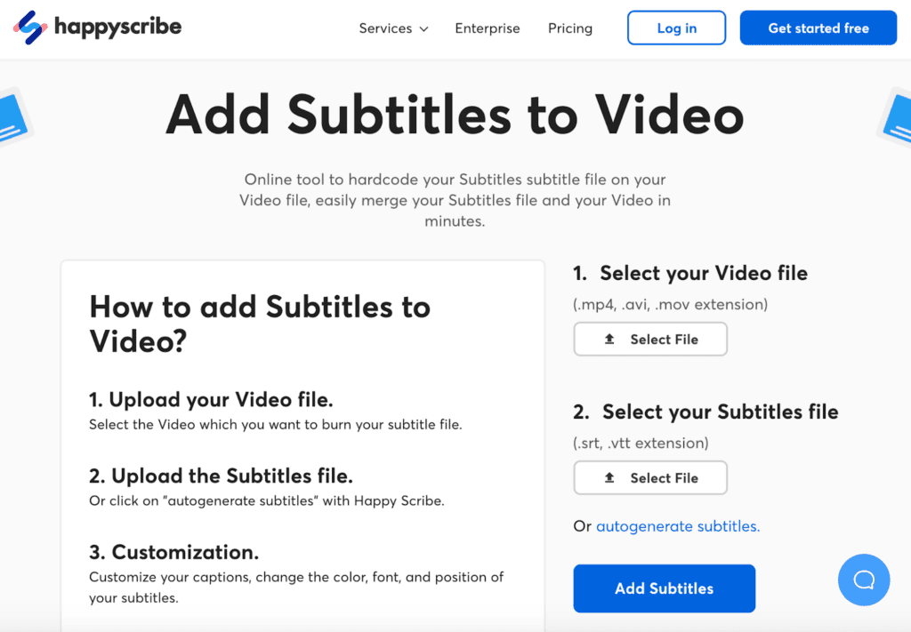 Add subtitle to videos