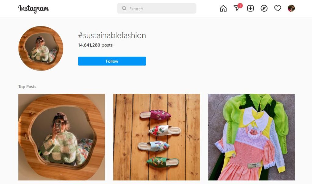 Follow relevant hashtags to find Instagram influencers