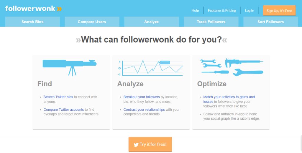 Followerwonk Homepage