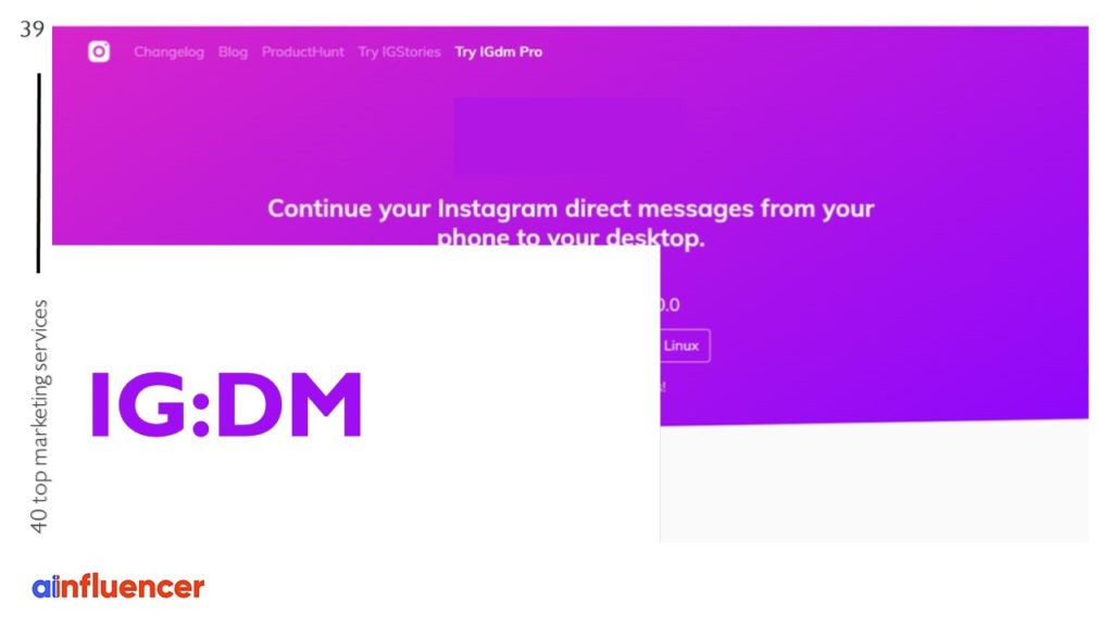 Instagram DM apps: IGDM