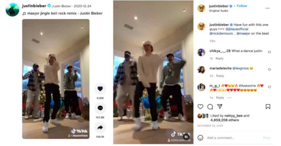 Justin Bibers dance challenge