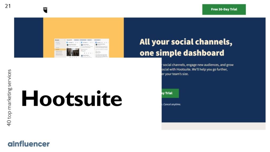 Instagram growth service: Hootsuite