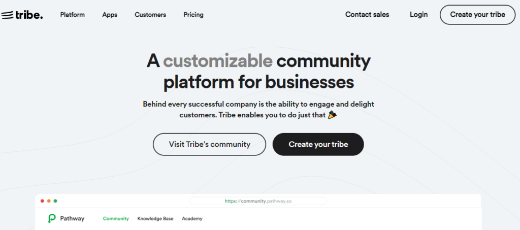 Tribe Homepage