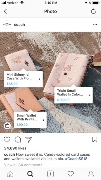 Instagram shop