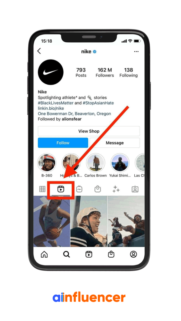 Nike Reels Instagram