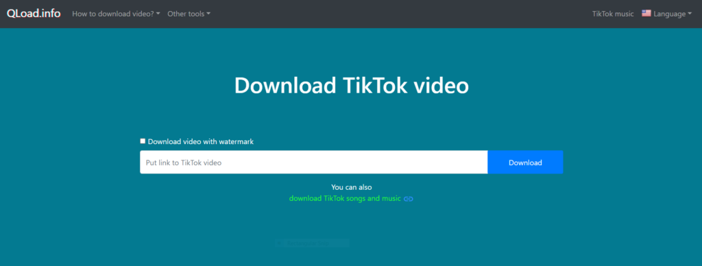 SSSTikTok  Browser Tool For TikTok Music Downloader