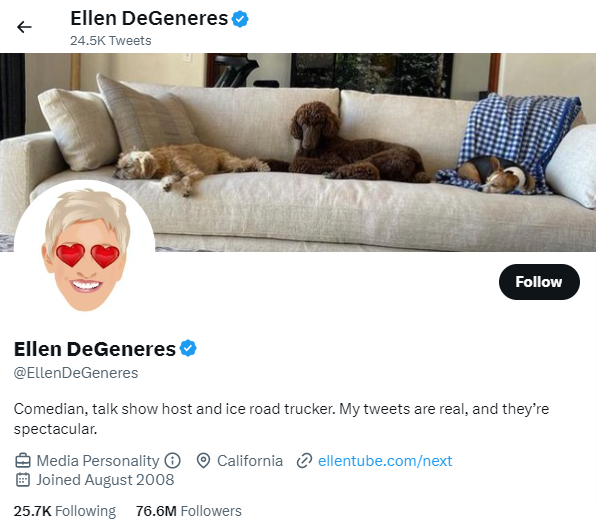 Ellen DeGeneres (@EllenDeGeneres) _ Twitter