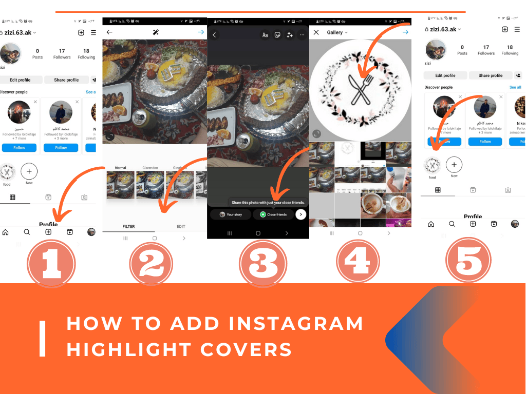 add Instagram highlight cover