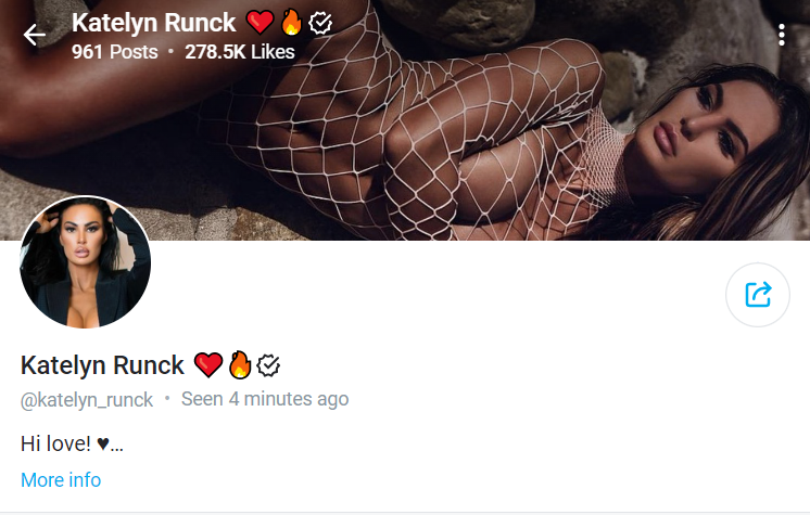 Katelyn Runk-Hot OnlyFans account