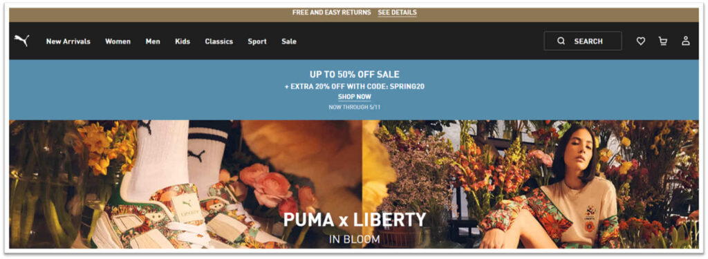 Puma Homepage