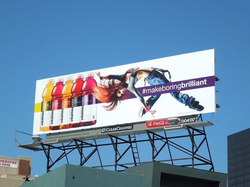 Coca Cola’s  Billboard Ad For Vitamin Water