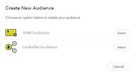 Snapchat Business Manager: Audience Selection