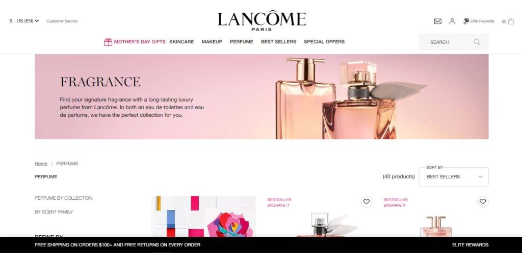 Lancome Homepage