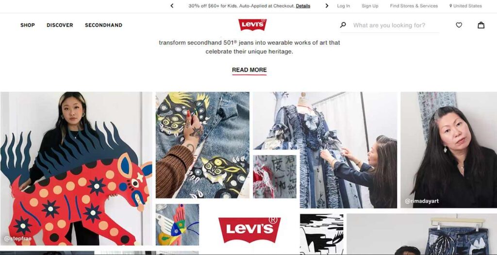 Levi's Homepage