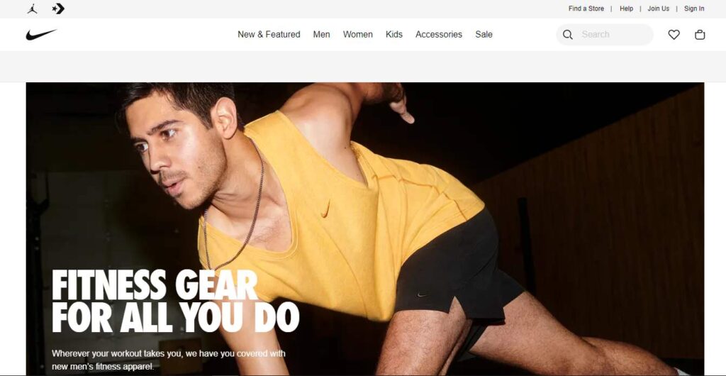 Nike Homepage