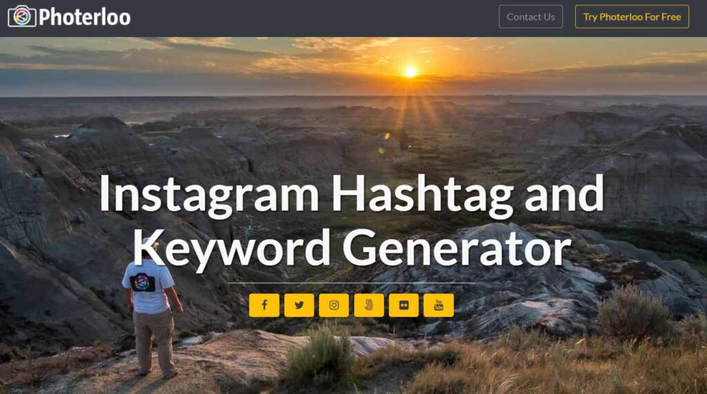 Photerloo hashtag generator