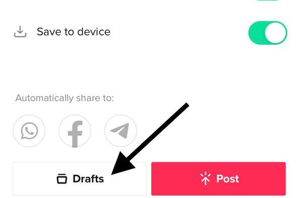 How to Remove TikTok Filters through Drafts