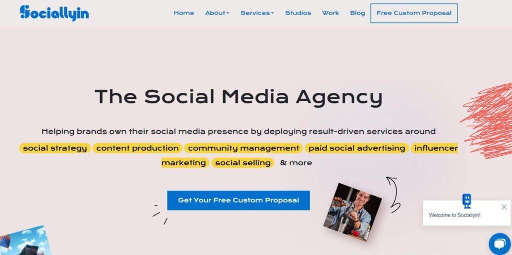 SociallyIn agency can promote your brand on LinkedIn, Facebook, and YouTube.