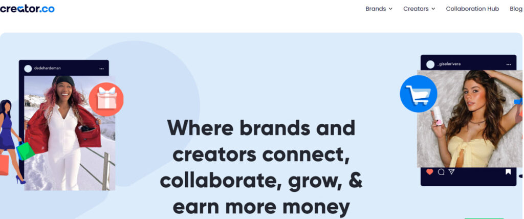 Creator.co Homepage