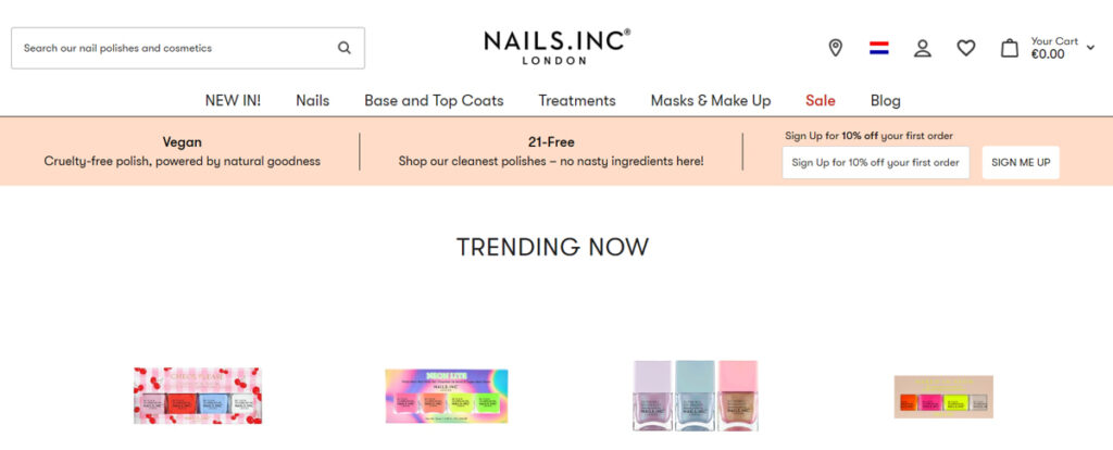 Nails.inc nail polish brand