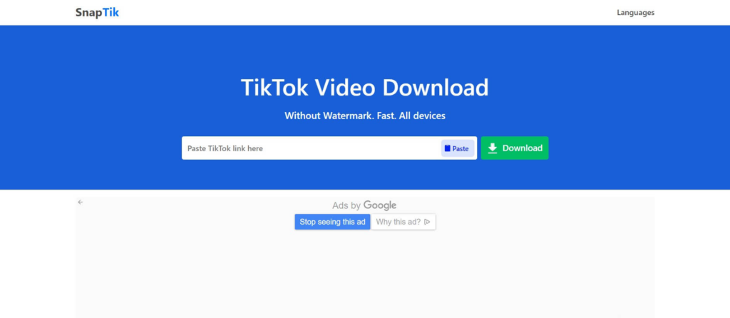 Tiktok Downloader - Download Video tiktok Without Watermark - SnapTik