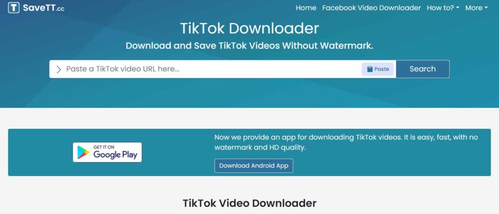 TikDown - TikTok Downloader, Download TikTok Videos Without Watermark