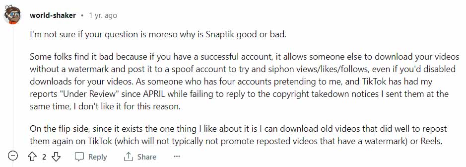 snaptik reviews