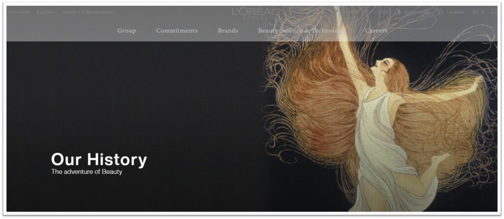 Loreal Homepage