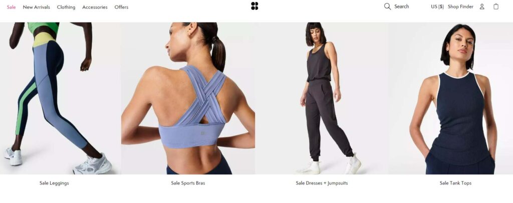 Fitness on sale fashion brands