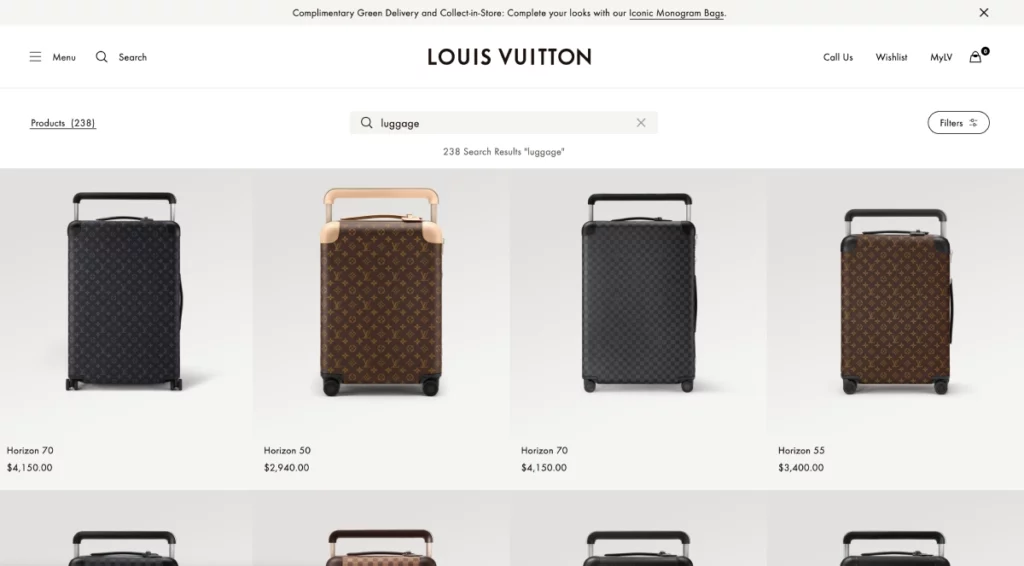 Designer Suitcase Horizon 70 - Checked Luggage