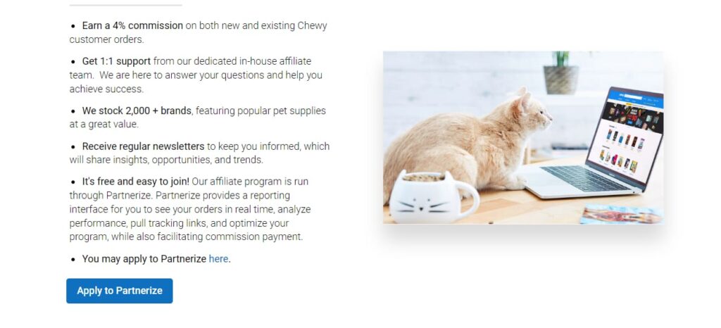 Apply To Partnerize On Chewy