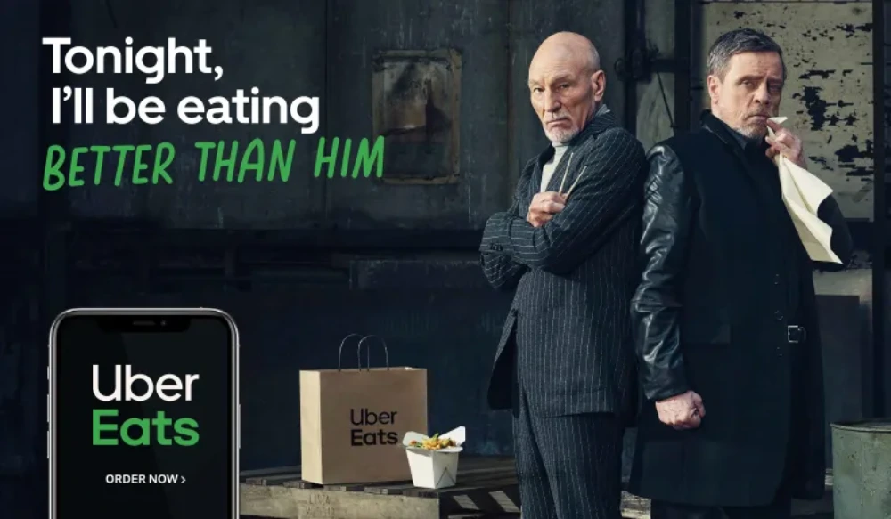 Uber Eats and Patrick Stewart vs. Mark Hamill