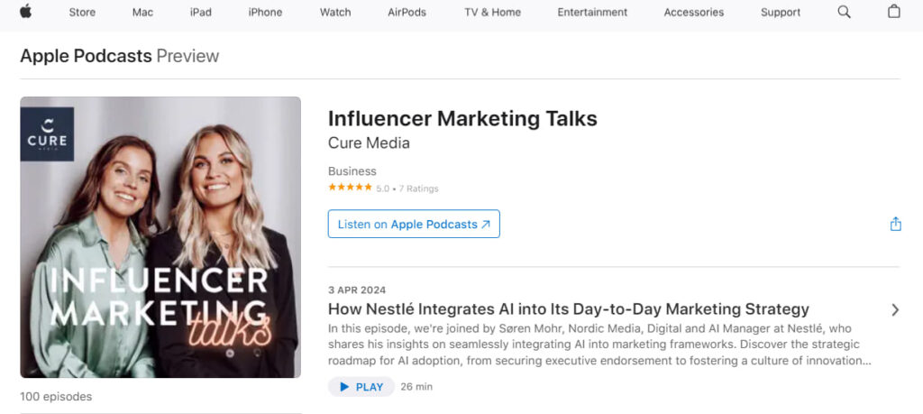 Influencer Marketing Talks
