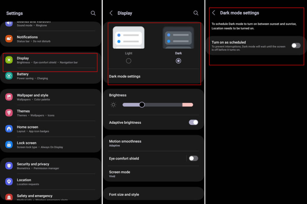 Enable Dark Mode On Android